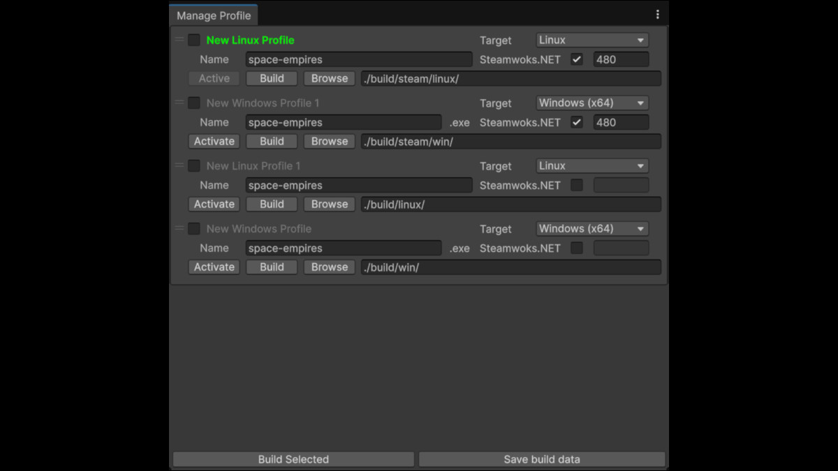 Profile Build Tool