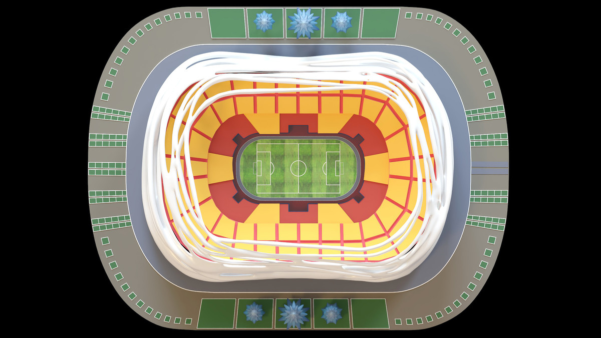 Stylised Sport Stadium Collection - 12 Low Poly Modular 3d Assets