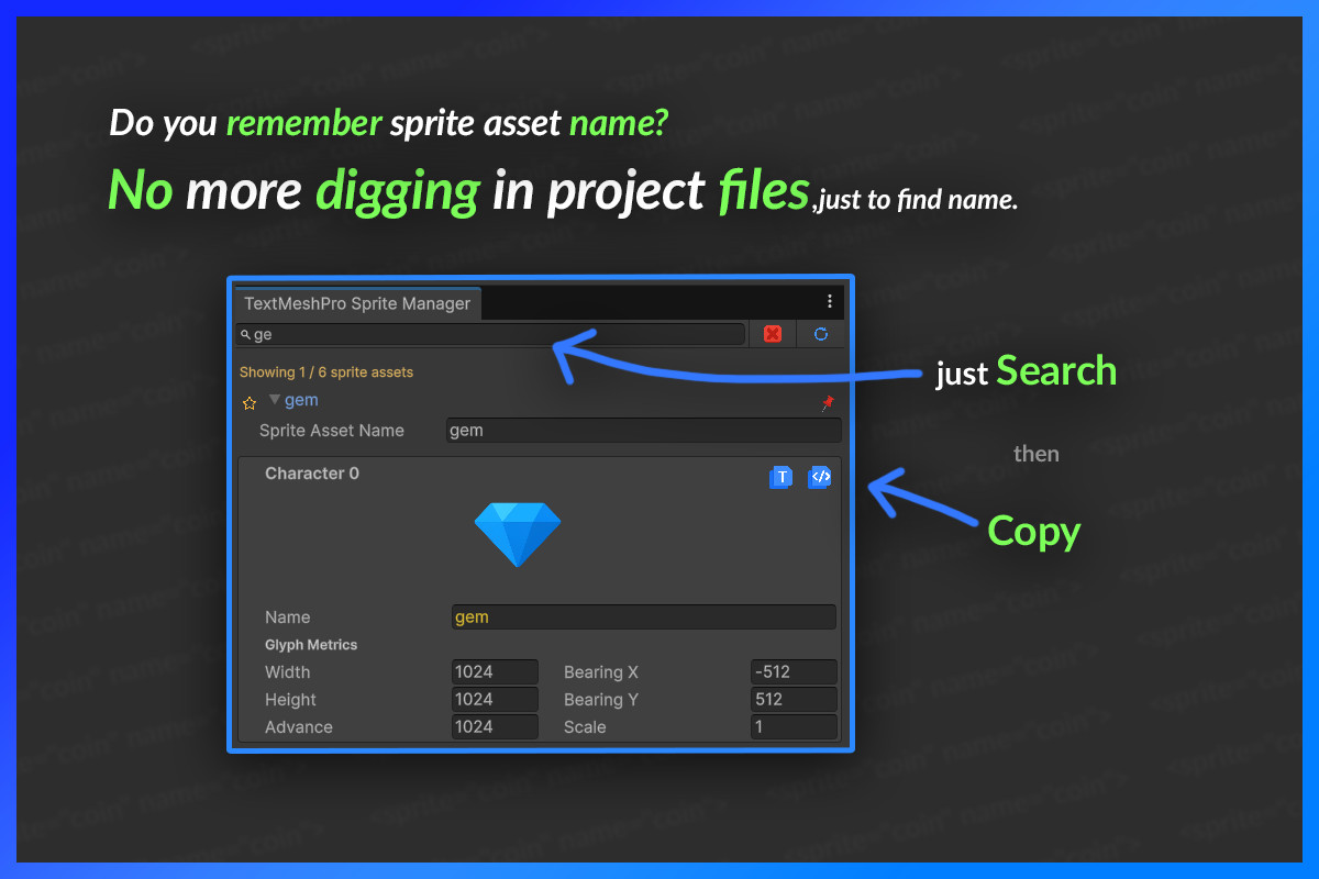 TextMeshPro Sprite Manager