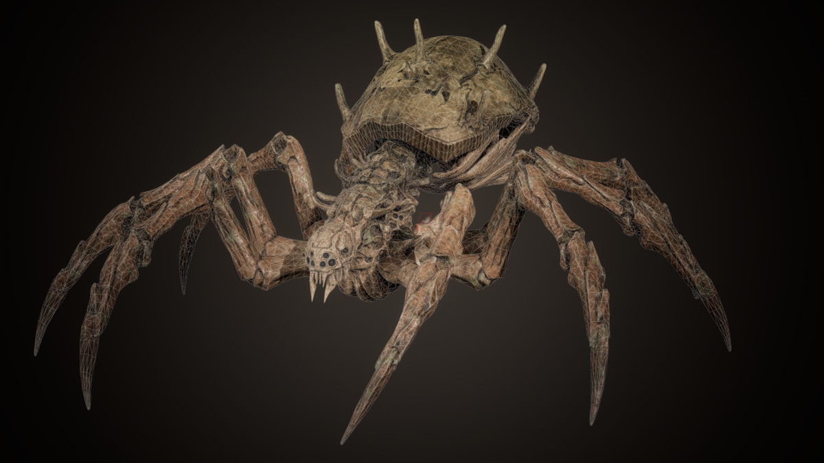 Bone Spider - Customizable Horror Monster