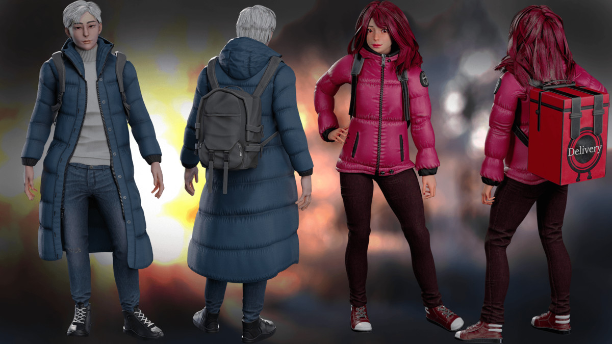 Urban Winter Characters Pack – Modular Characters Collection