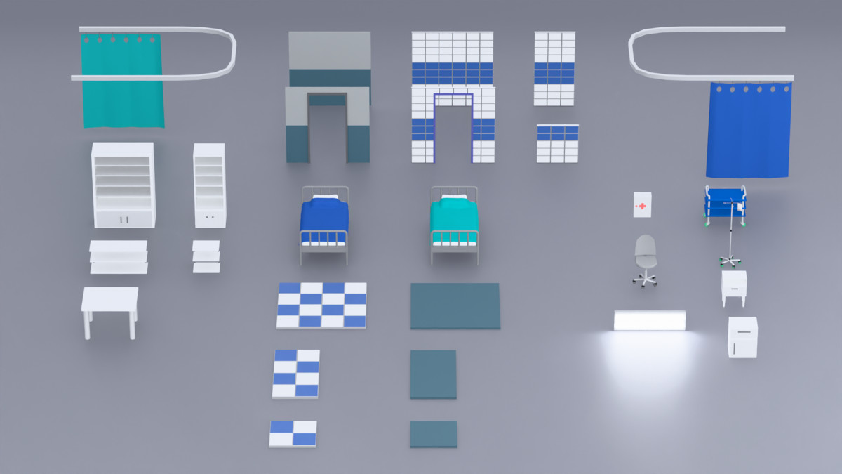 Low Poly Modular Bunker
