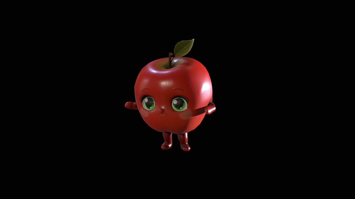 Chibi Fruit Apple two