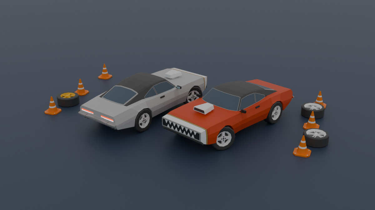 Low Poly Vehicles-Optimized Package