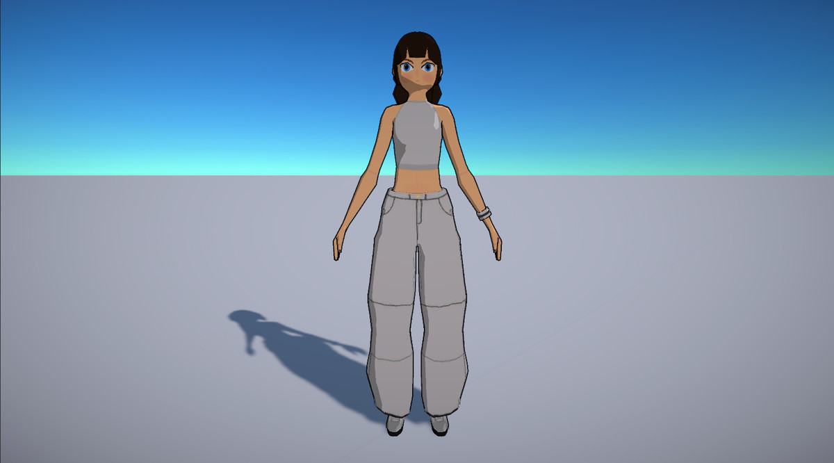 (URP) Casual Boy & Girl low poly characters