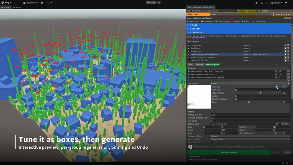 Real Underwater Worlds — Biome Generator & Rendering