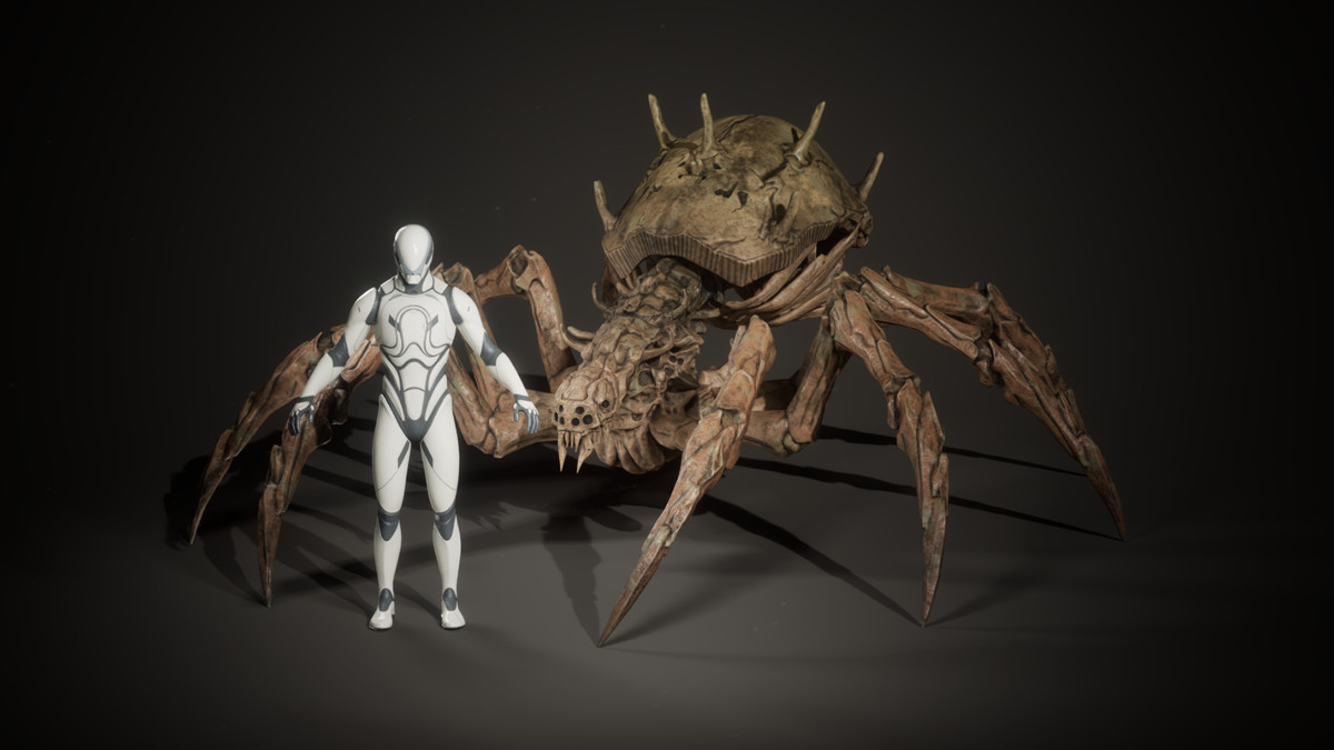 Bone Spider - Customizable Horror Monster