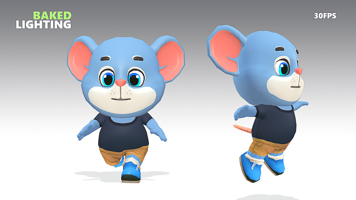 Mouse Rat Rodent Blue Animated