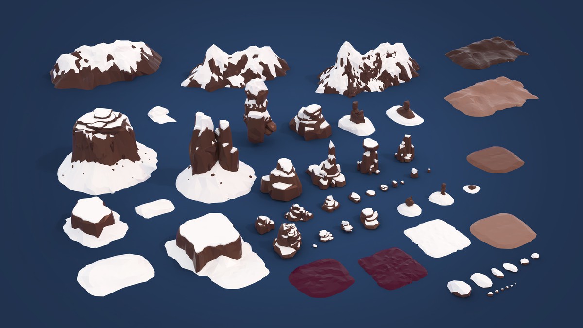 Mars Colony - Low Poly 3D Models Pack