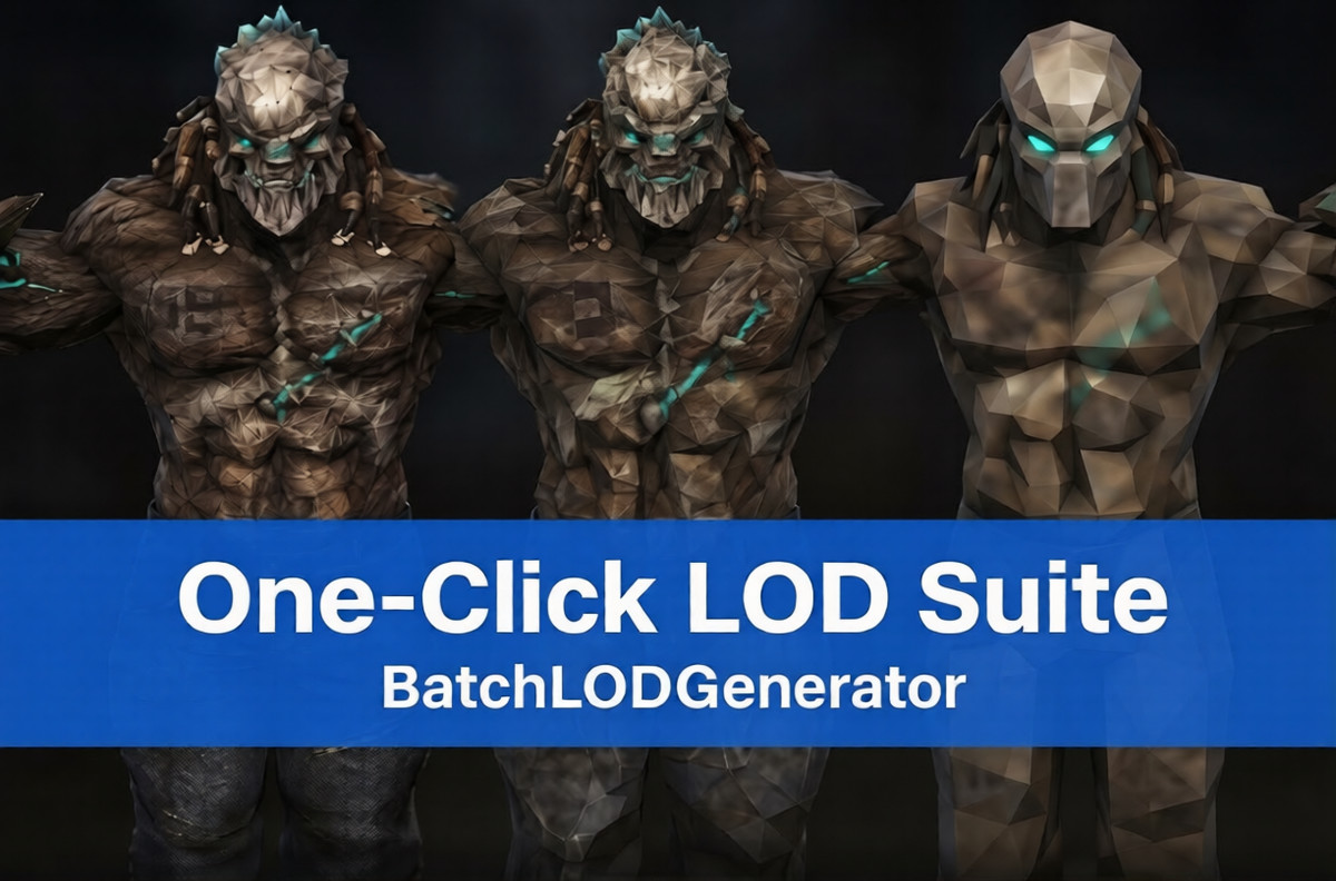 One-click Batch LOD Generator