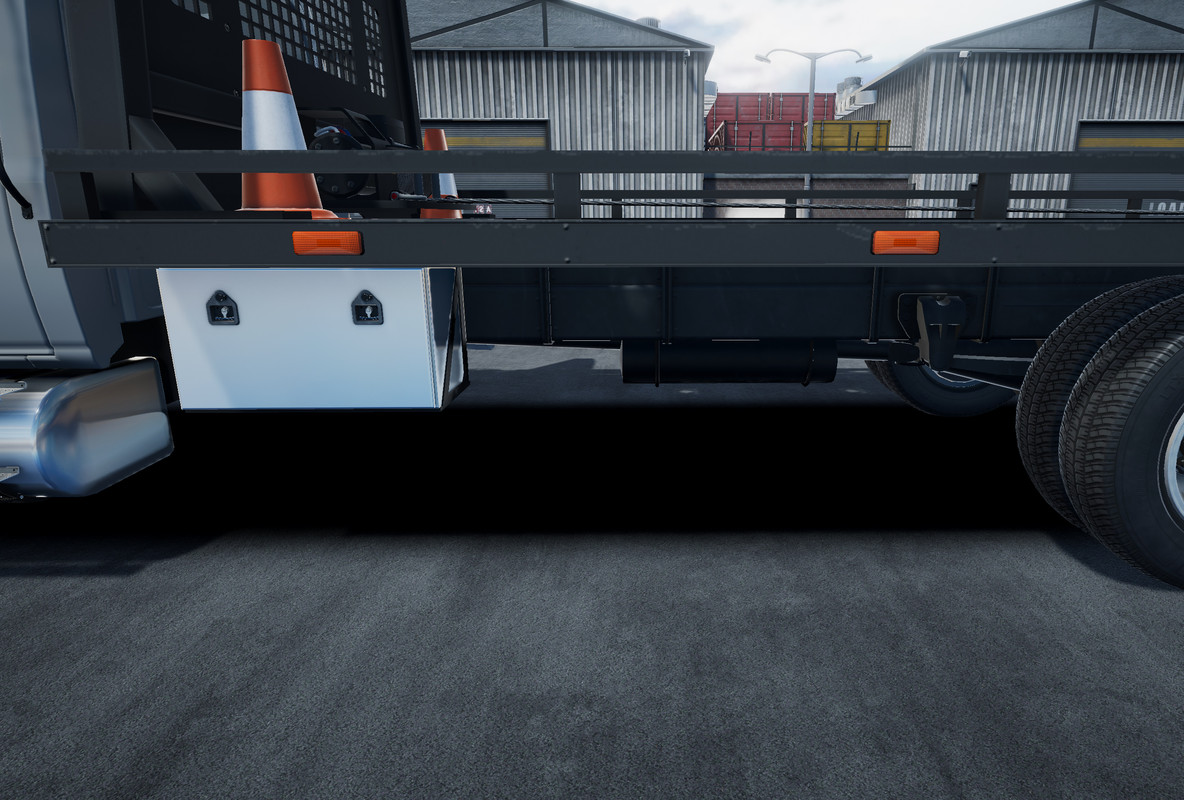 Rollback towing truck
