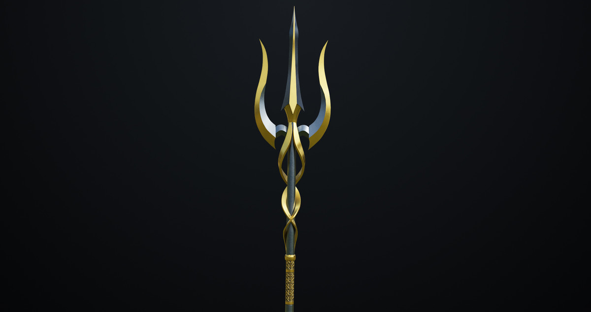 Fantasy Trident 02 URP HDRP Textures