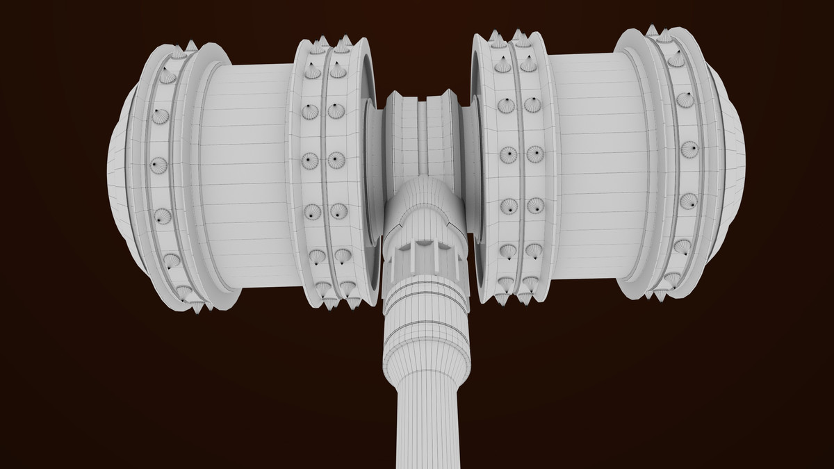 Sci Fi Battle Hammer 07 URP HDRP Textures