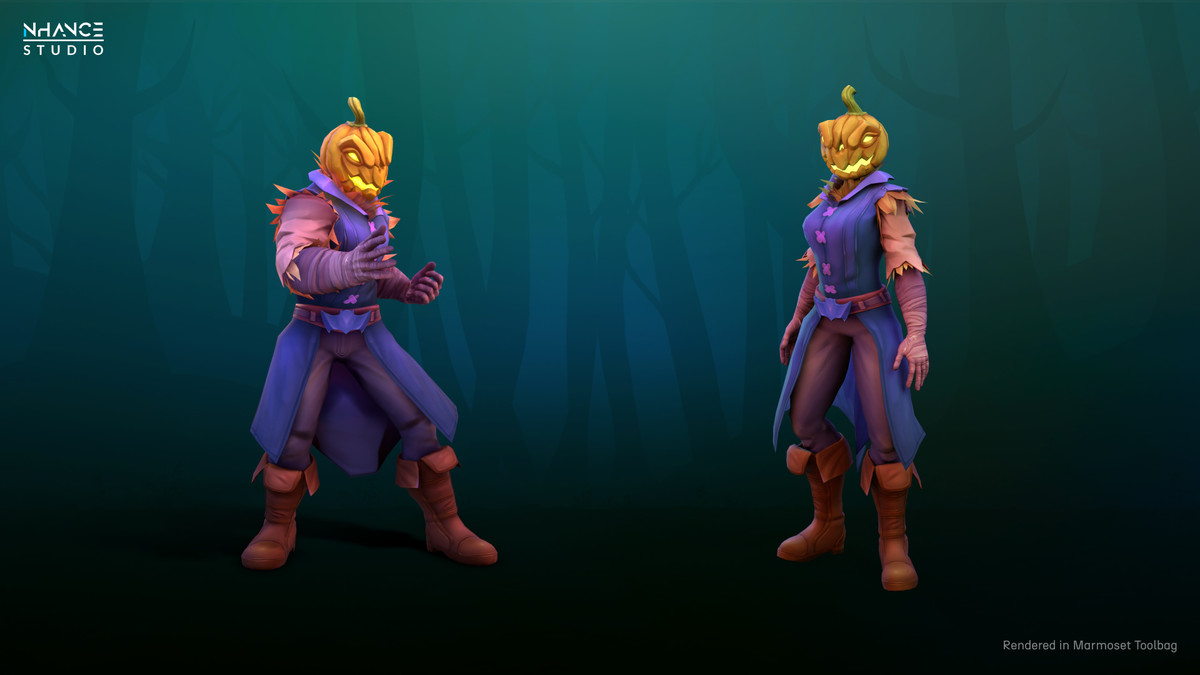 Stylized Fantasy Pumpkin Outfit