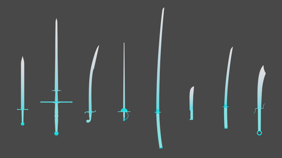 BIG Stylized Sword Low-Poly pack (Mobile Ready)