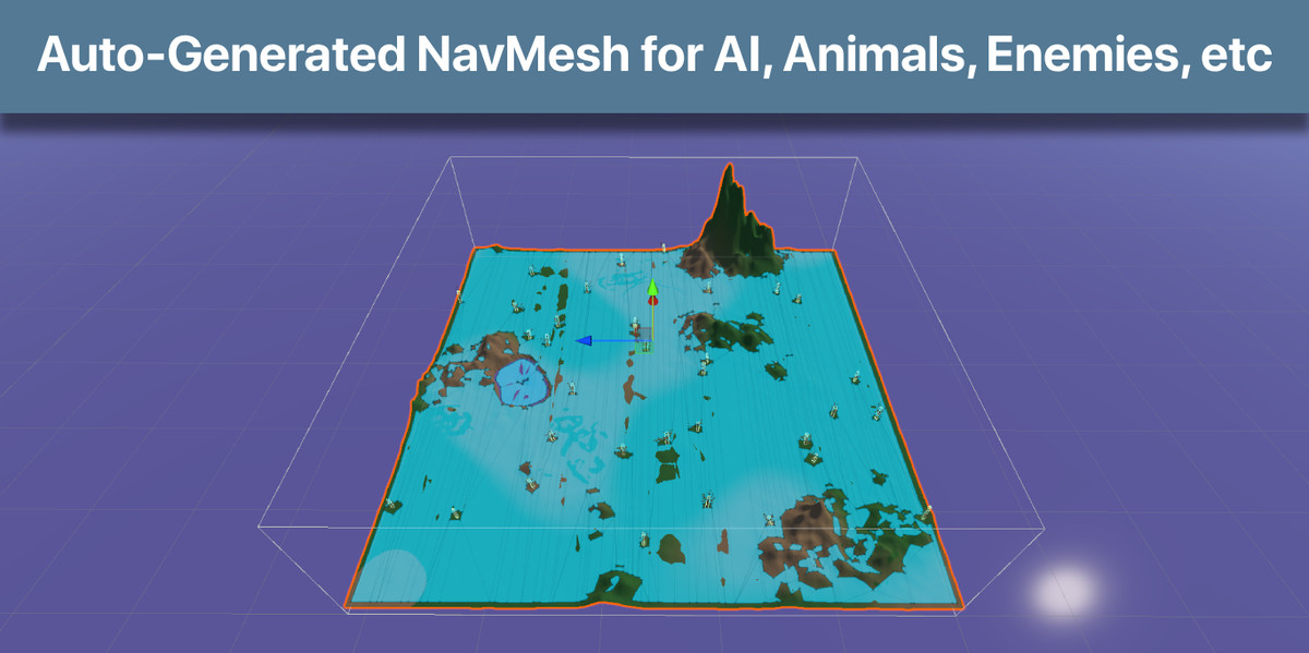 Infinite Procedural Terrain Level Generator 2 – Lakes, Forests, Grass, Biomes