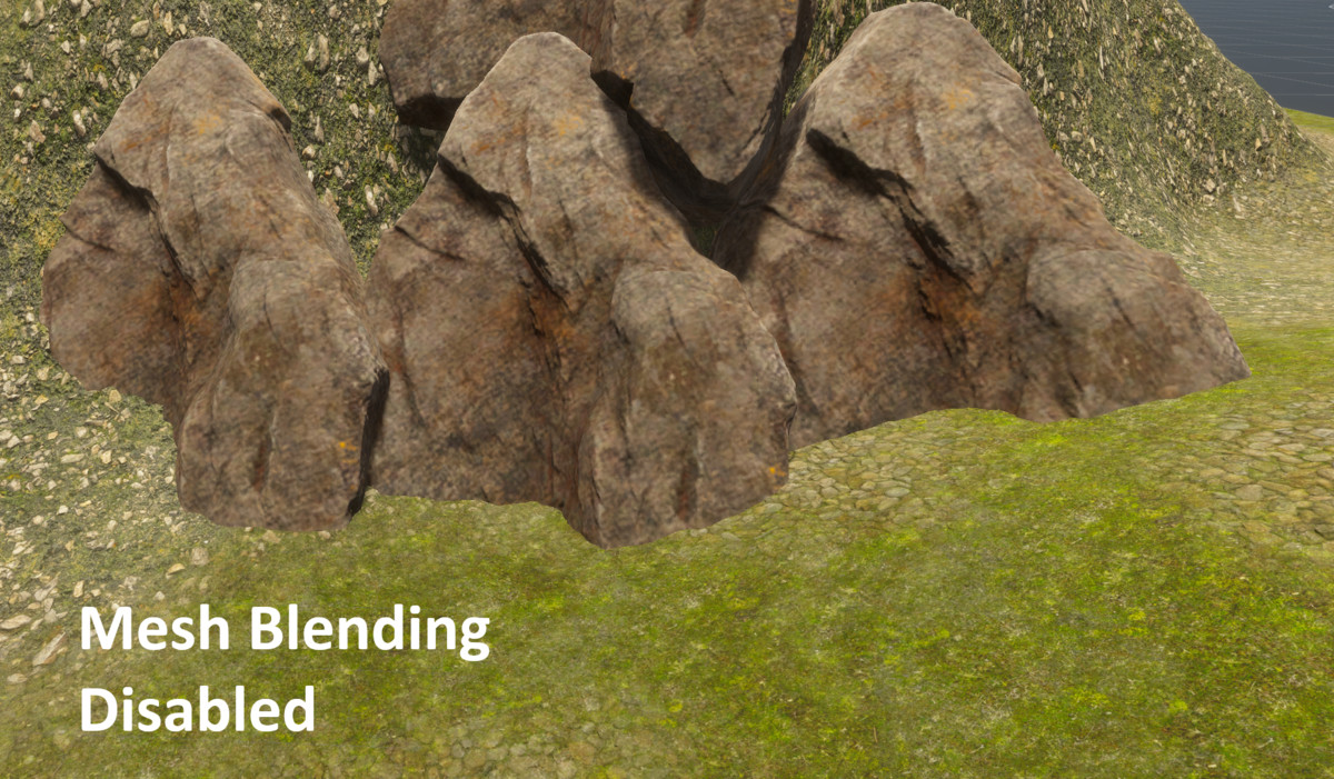 Mesh Blending Effect