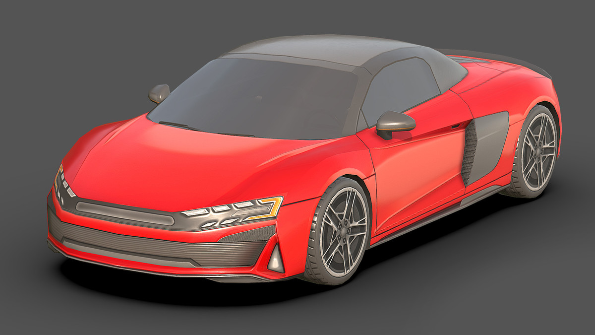 Sedan Low Poly Car 1