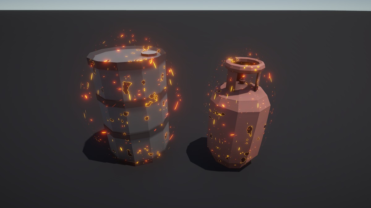 Magical Polygon Props(with Burn & Reveal FX)