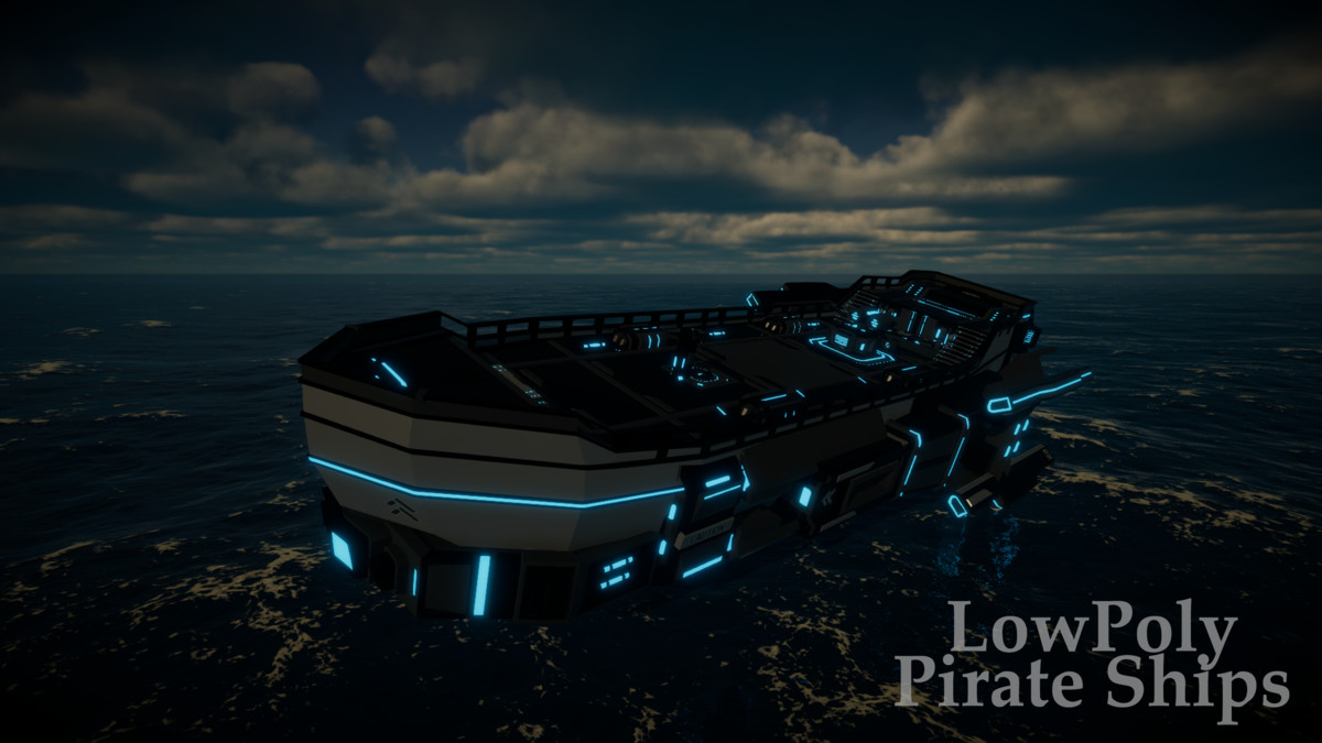 Low Poly Pirate Ships (Mobile Optimized) – By Yorakeys