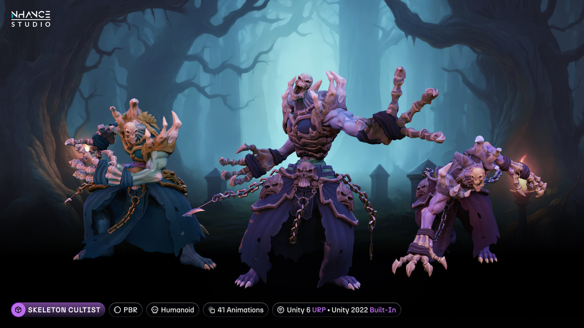 Stylized Fantasy Undead Characters Bundle