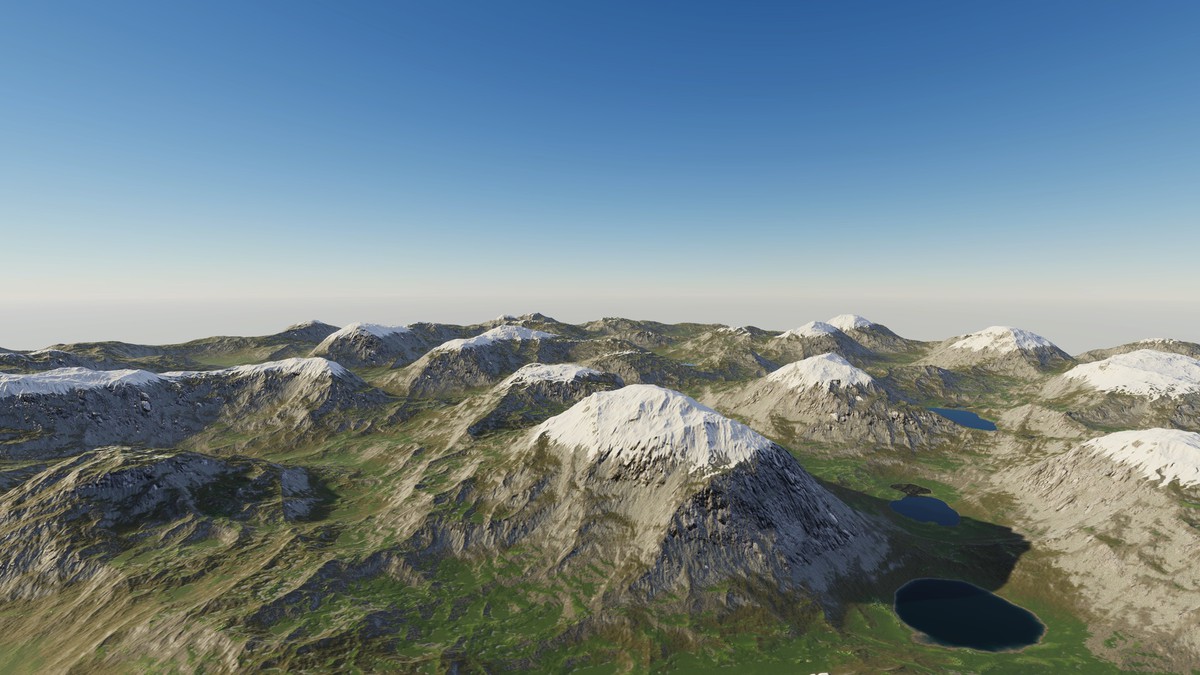 Procedural Ridged Mountains 8K - 34 Terrains