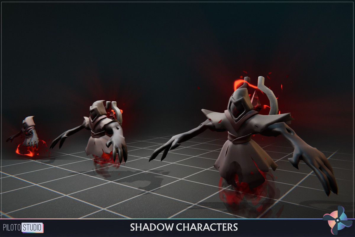 Shadow Ultimate MegaPack- 12 Families + Boss - 39 Characters + Animations