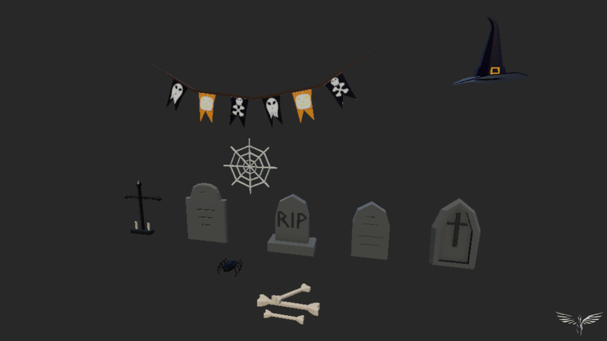 Low-Poly Halloween Ultimate Pack — 60+ Spooky Props