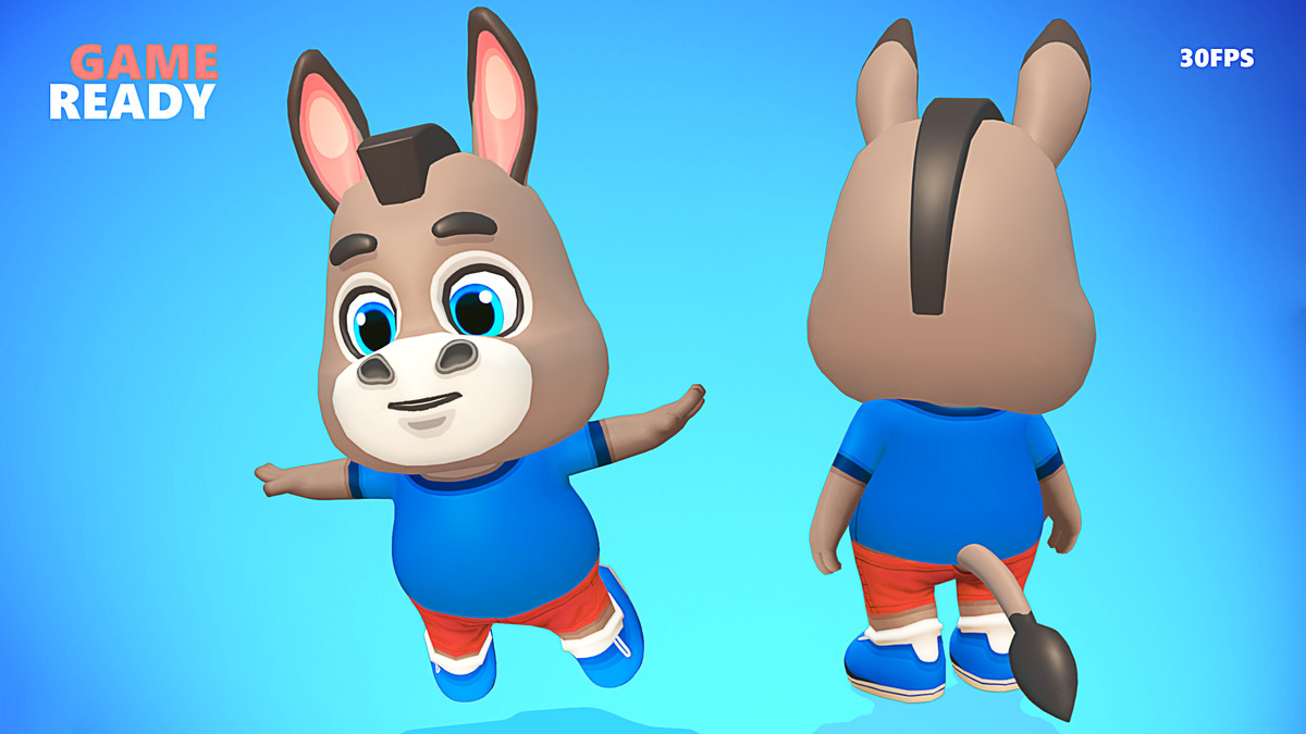 Donkey Mule Animated