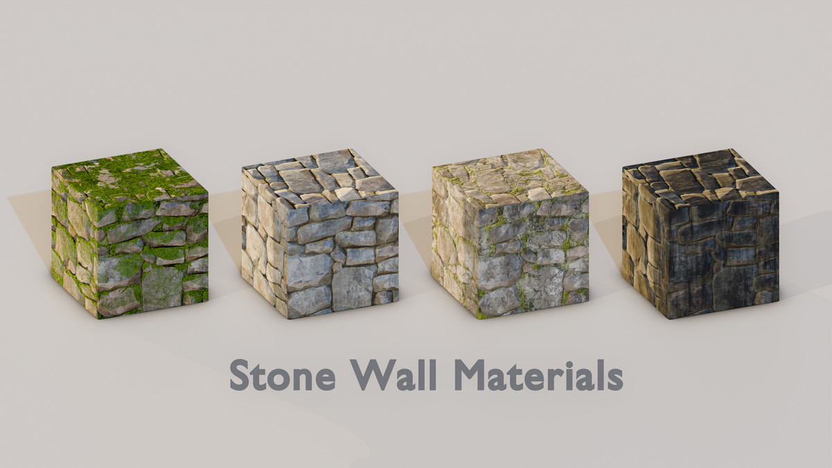 Realistic Mossy Stone Bridge Pack – Procedural Material