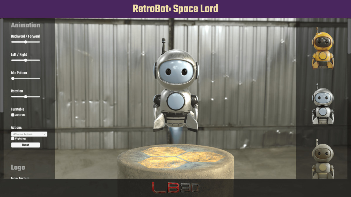 Retrobot, Game and App Character, Robot Mascot