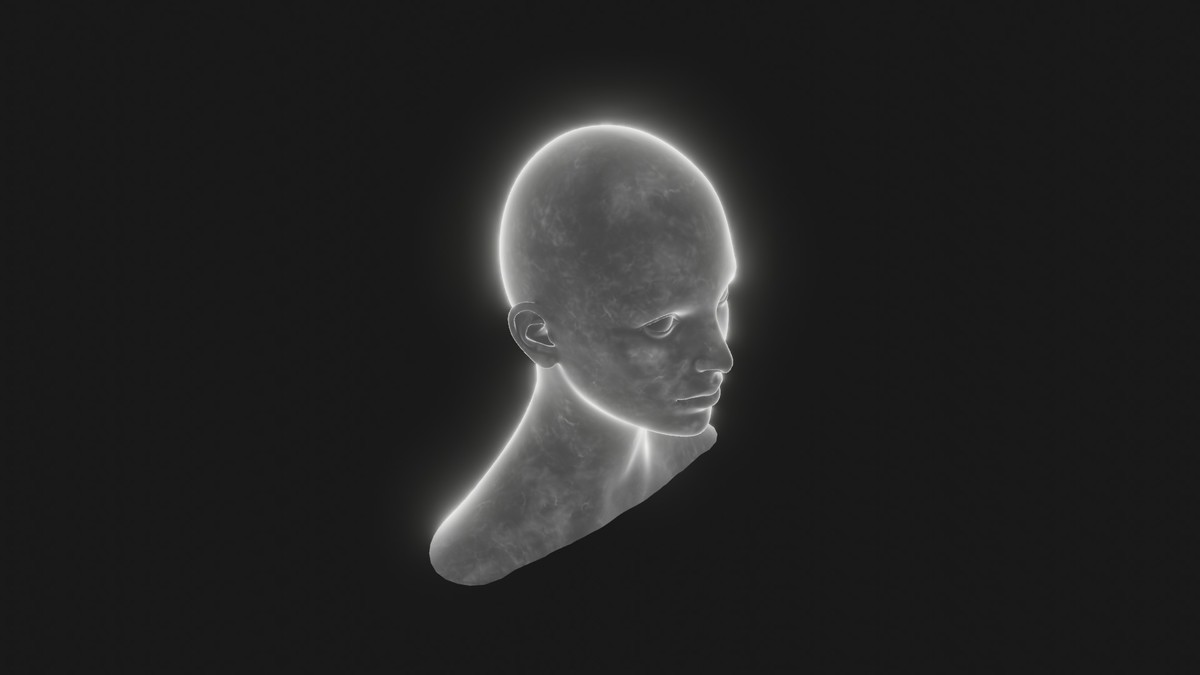Ghostly Male Female Heads 3D Model Pack - Animated, Blend Shapes