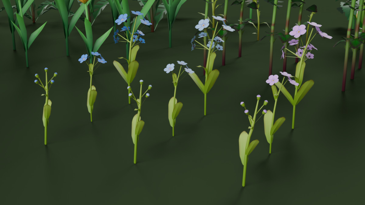 Low Poly Flowers