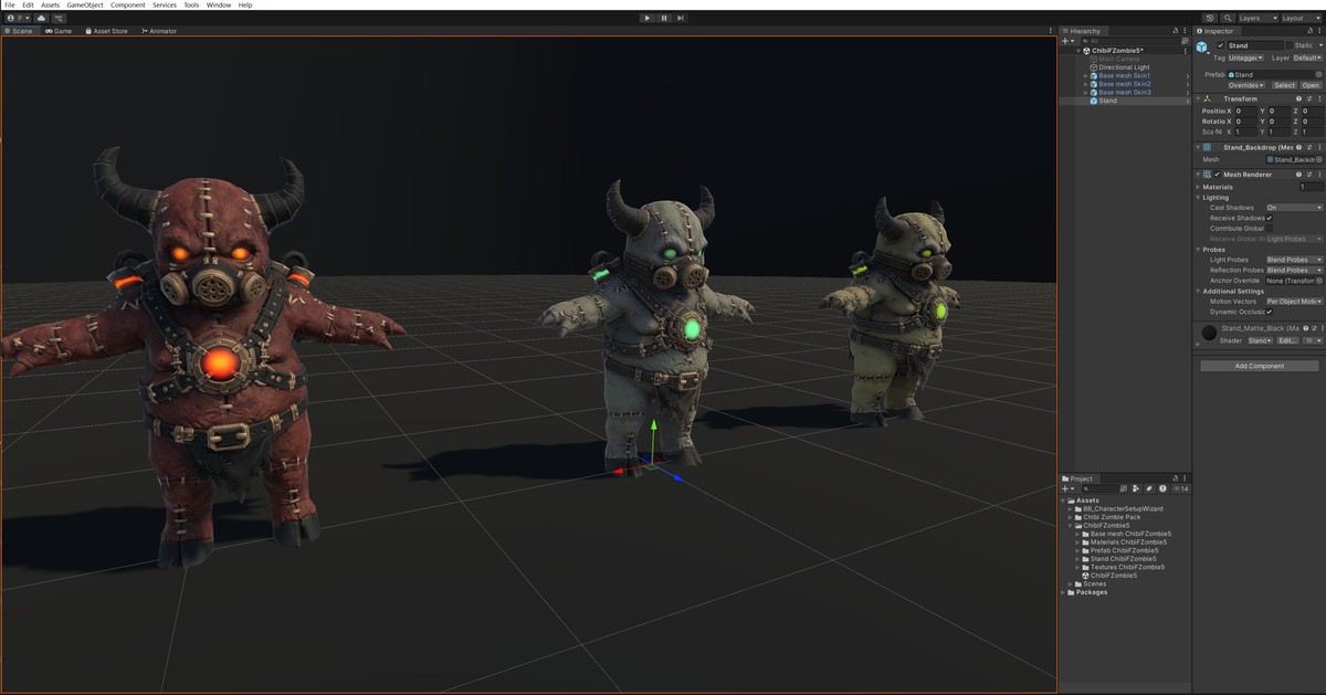 Chibi Necro Zombie Bull