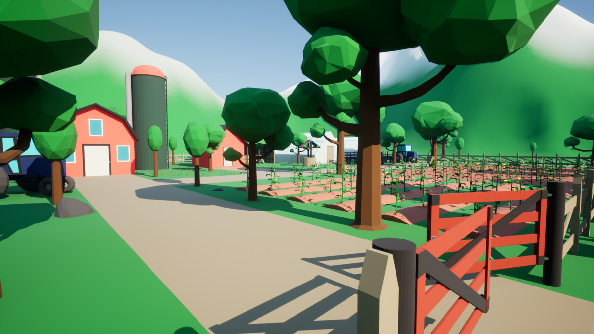 3D Low Poly Farm [Desktop & Mobile]