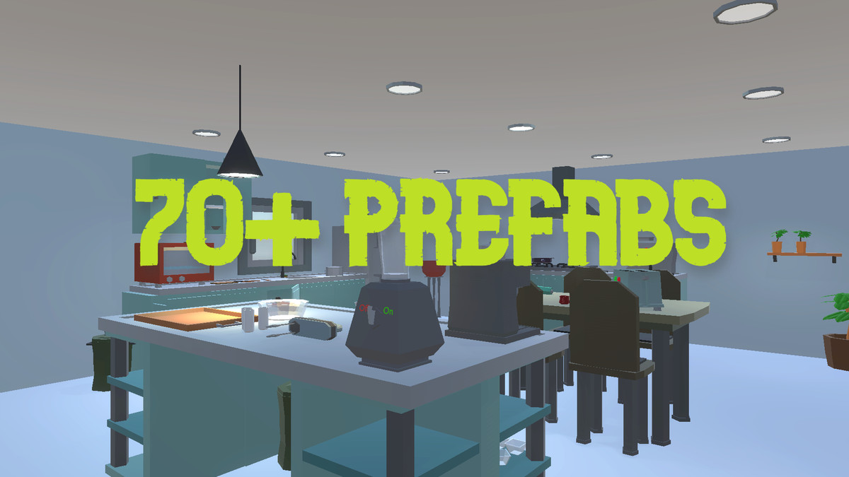 Low Poly Kitchen Assets Package