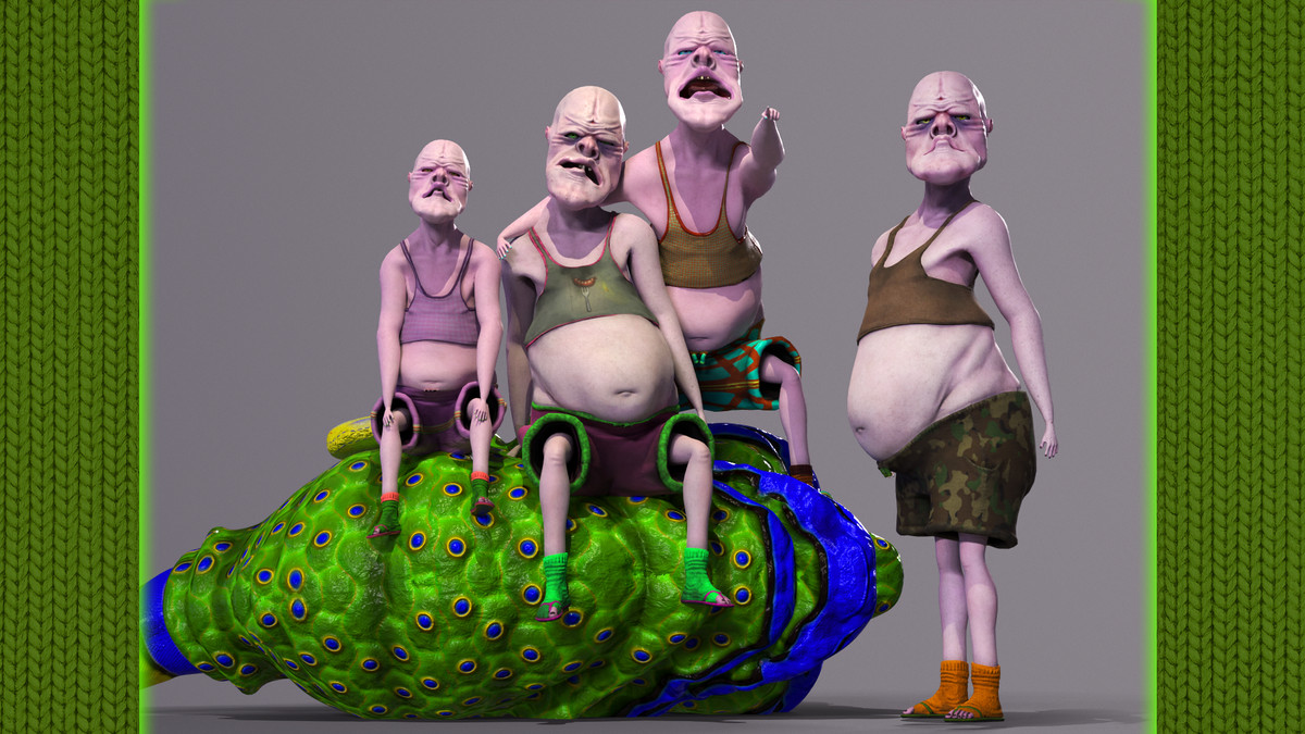 Funky Cartoon People Pack