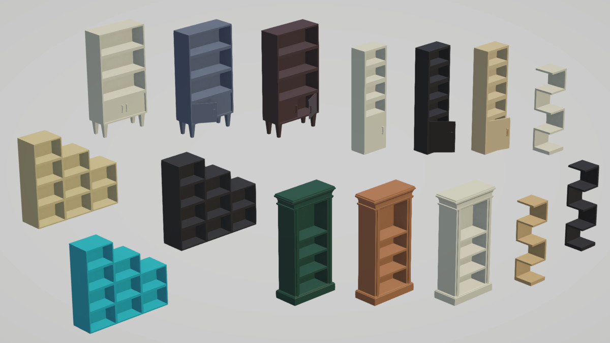 Low Poly Livingrooms - Modular Assets