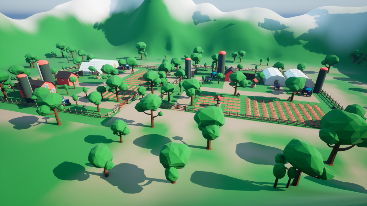 3D Low Poly Farm [Desktop & Mobile]