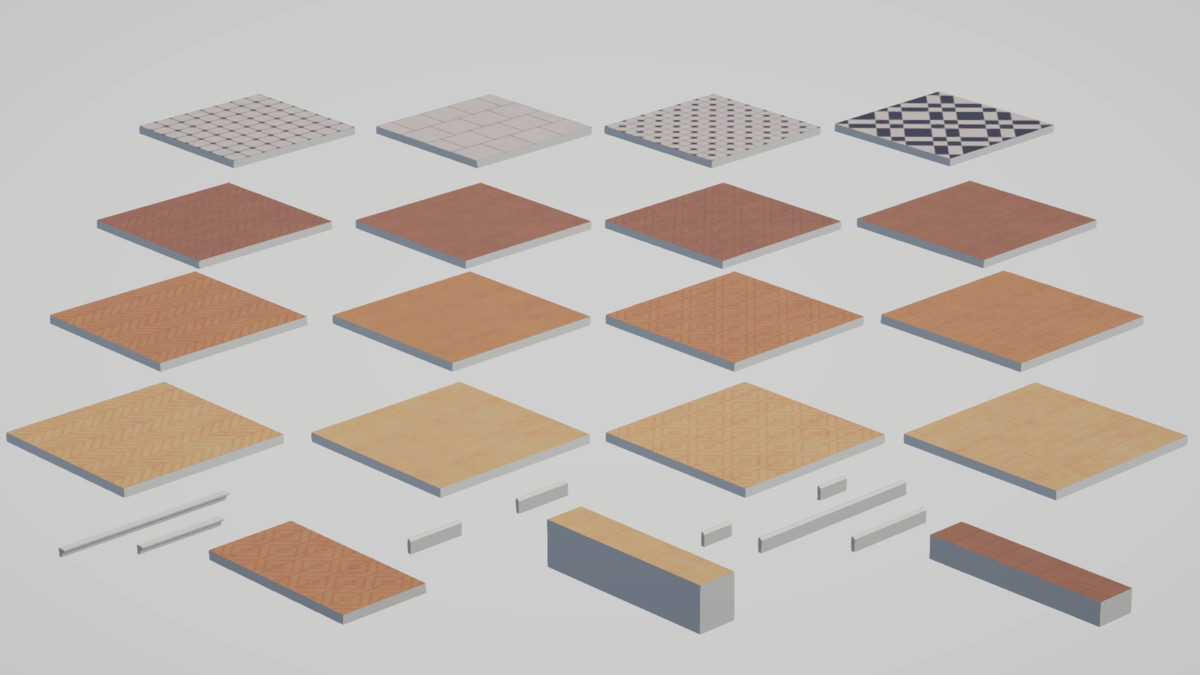 Low Poly Livingrooms - Modular Assets