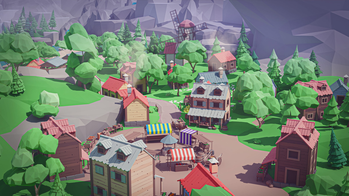 Village - Low Poly 3D Models Pack
