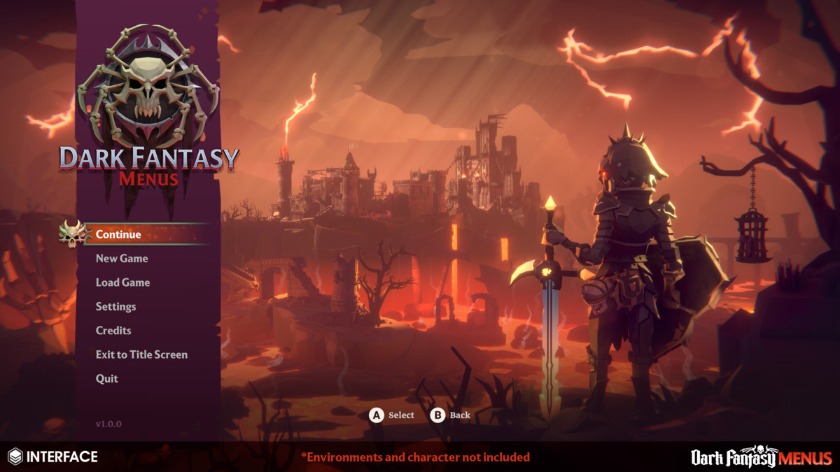 Dark Fantasy Menus - Synty INTERFACE - GUI, image 8