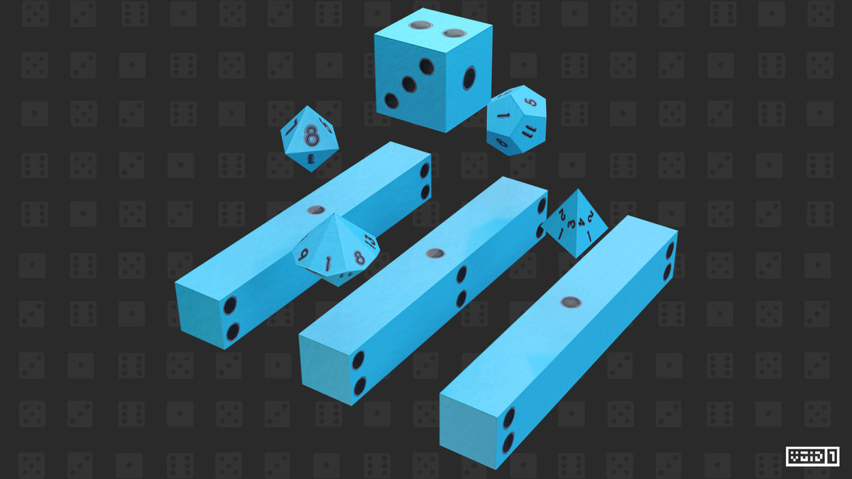 Rounded 3D Dice Models PRO