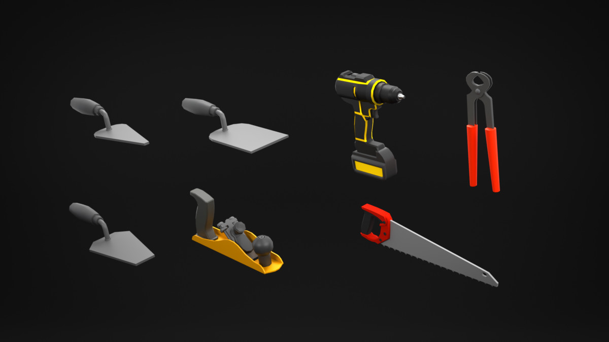 Low Poly - Tools Pack