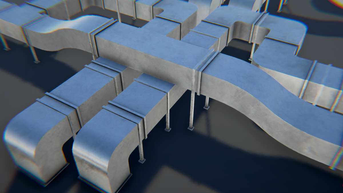 Modular Industrial Air Duct System