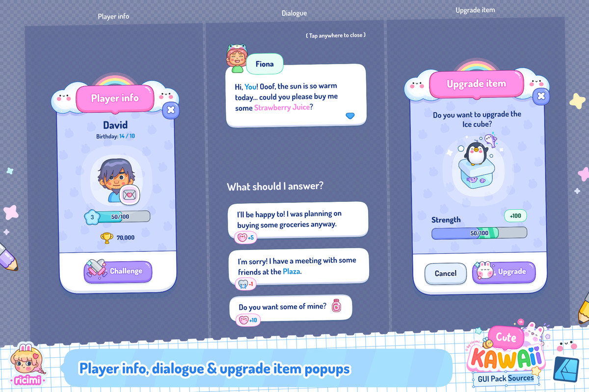 Cute Kawaii GUI Pack Sources