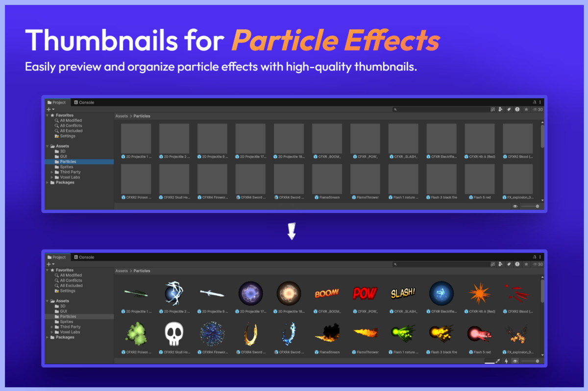 Ultimate Thumbnails: Preview Icons for UI, Particles, Models & Sprites