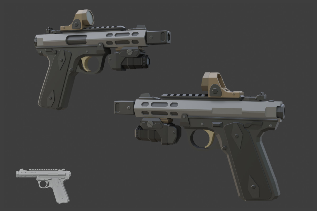 Low Poly Weapon Bundle Pack 3