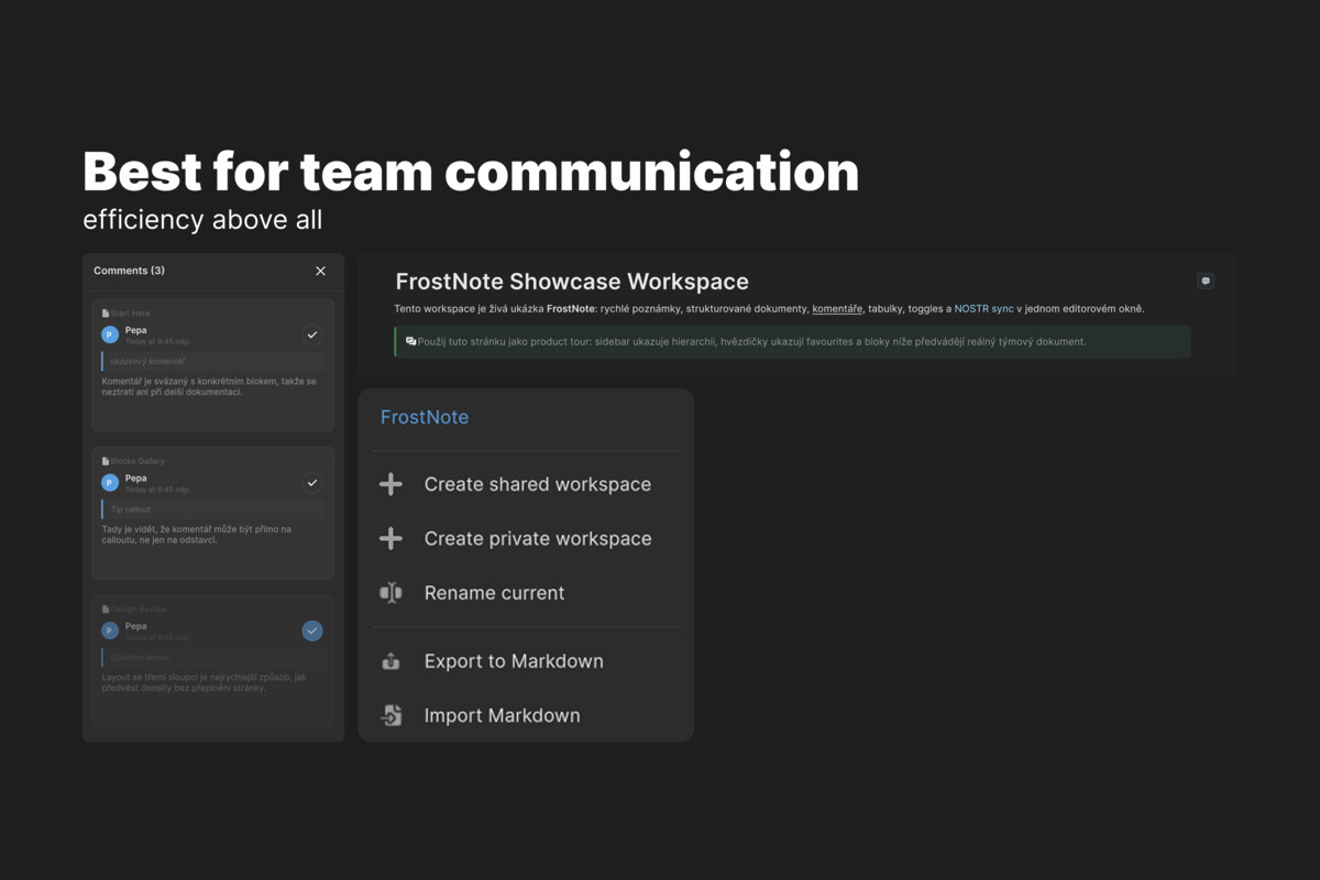 FrostNote - Project Management & Wiki