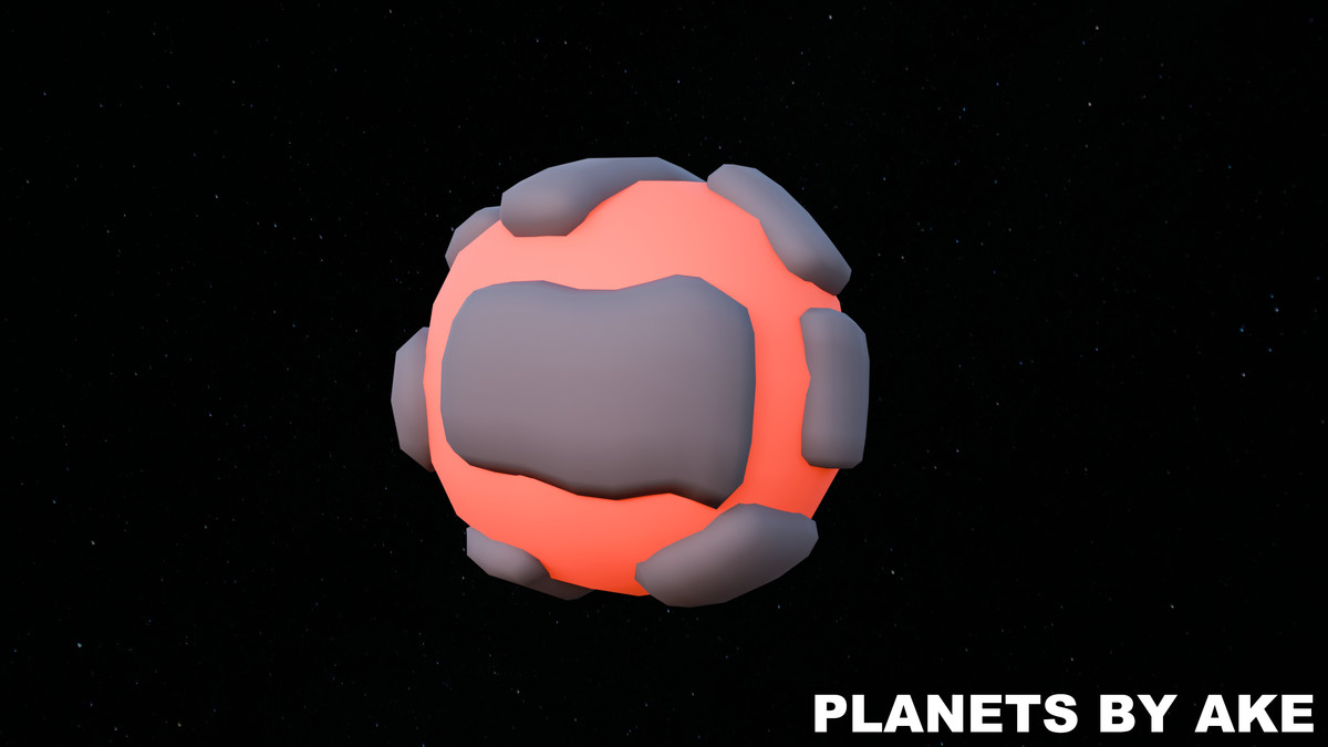 Planets - Stylized Low Poly Asset Pack by Ake